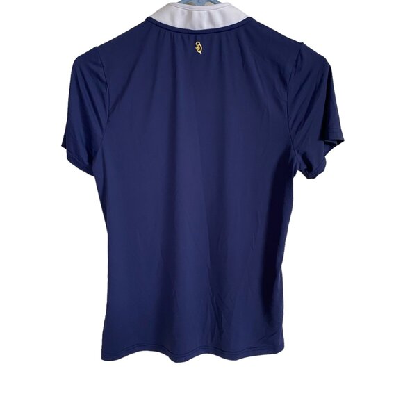 Smith & Quinn women's small blue and white short sleeve pullover polo top - Picture 10 of 11